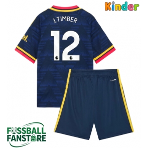 Arsenal Jurrien Timber #12 Replik Auswärtstrikot Kinder 2026-27 Kurzarm (+ Kurze Hosen)